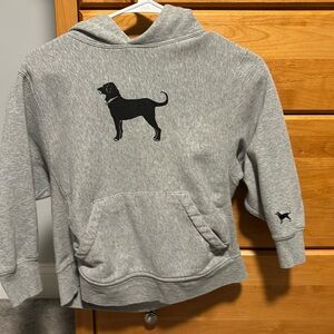 Kids Black Dog hoodie